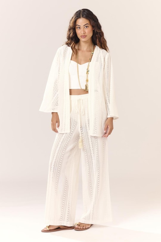 Imagem do produto Calca Cos Elastico Chochet Gal Liso