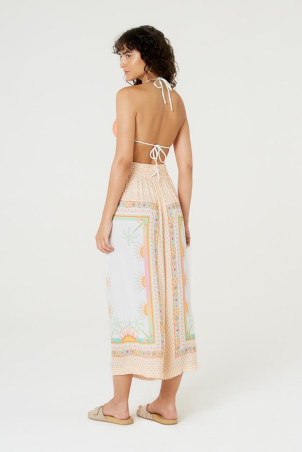 Calca Cropped Basica Saudacao Ao Sol