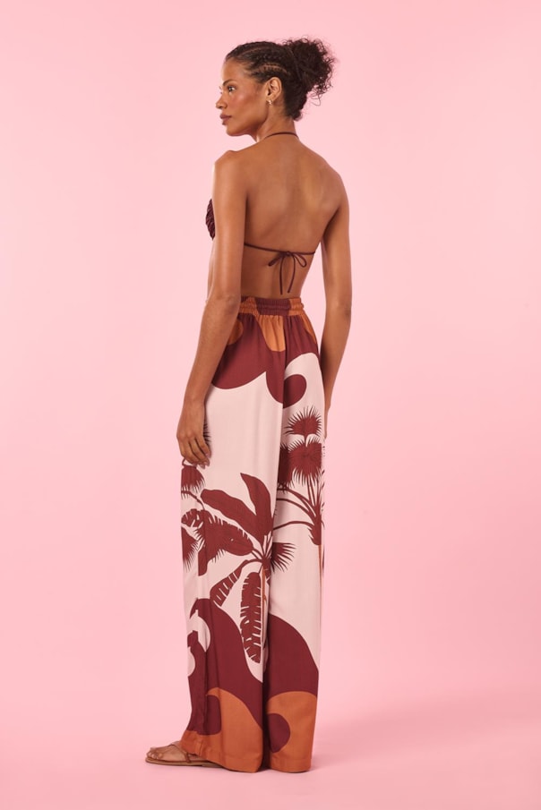 Calca Elastico Cintura Barrado Kau