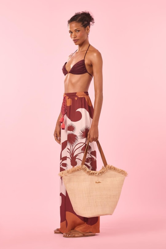 Imagem do produto Calca Elastico Cintura Barrado Kau