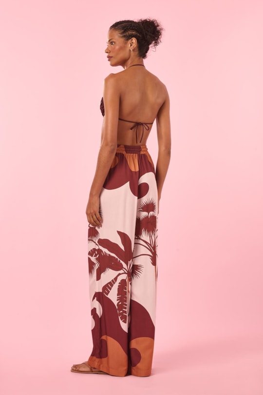 Calca Elastico Cintura Barrado Kau