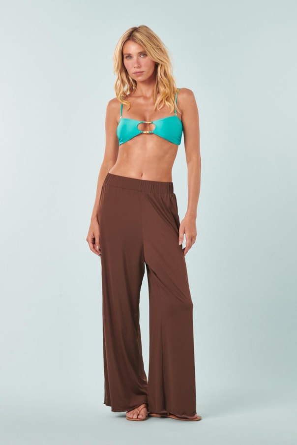 Calca Elastico Cintura Fluity Liso