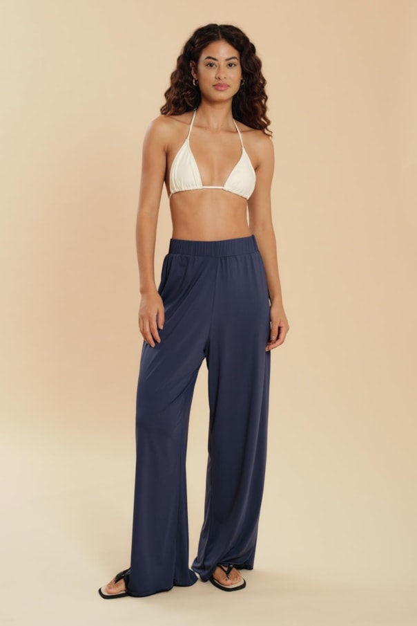 Calca Elastico Cintura Fluity Liso