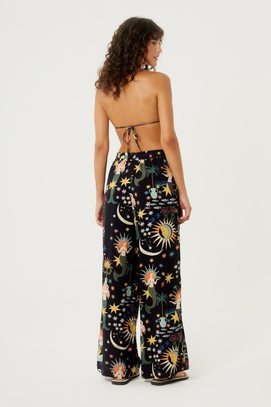 Imagem do produto Calca Pantalona Elastico Cintura Mistica