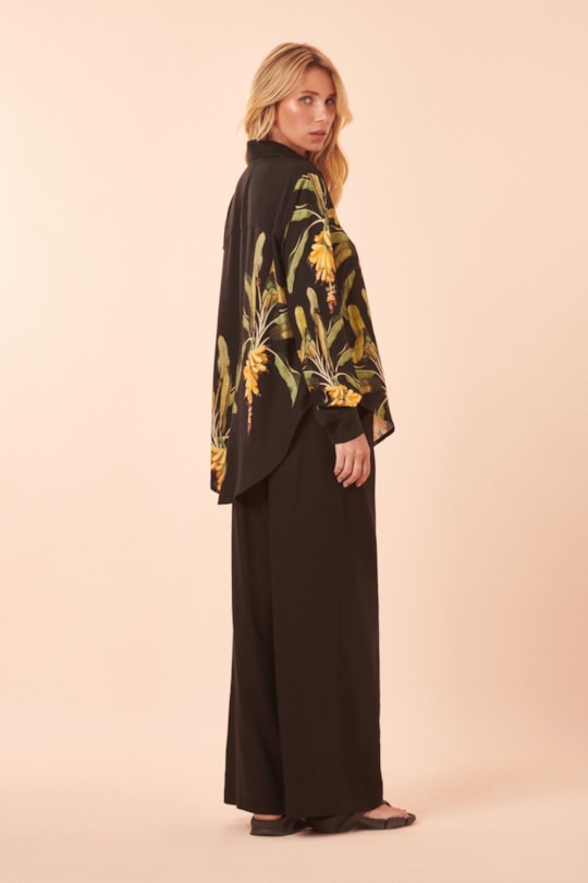 Imagem do produto Calca Pantalona Elastico Costas Liso