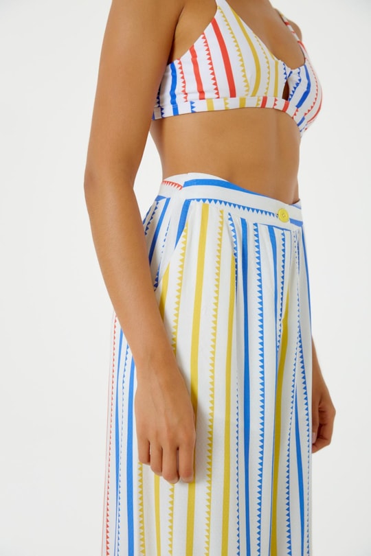 Imagem do produto Calca Pantalona Glam Listrado Feira