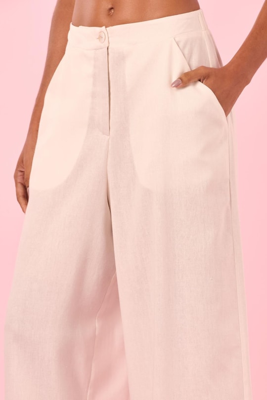 Imagem do produto Calca Pantalona Linho Liso