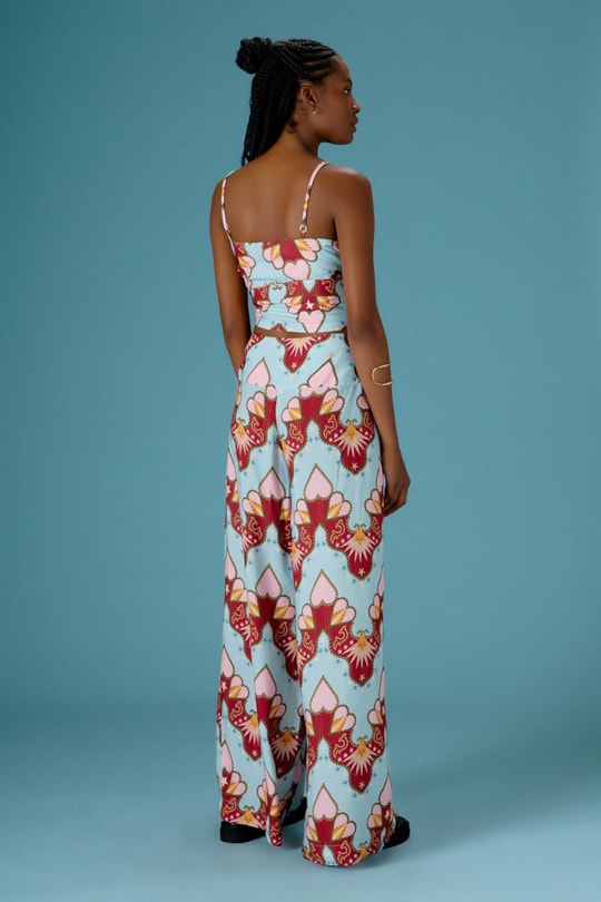 Imagem do produto Calca Pantalona Pregas Country