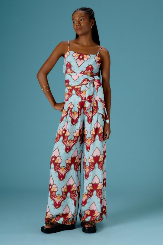 Imagem do produto Calca Pantalona Pregas Country