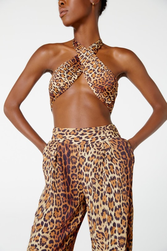 Imagem do produto Calca Prega Elastico Pintada