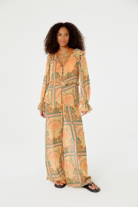 Imagem do produto Calca Rita Cos Babado Terra Do Sorriso