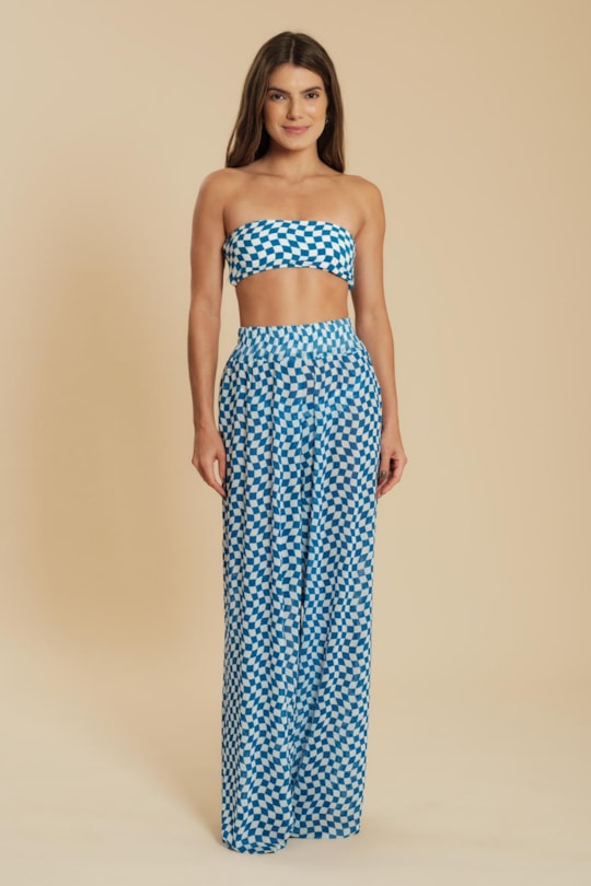 Calca Transparencia Xadrez