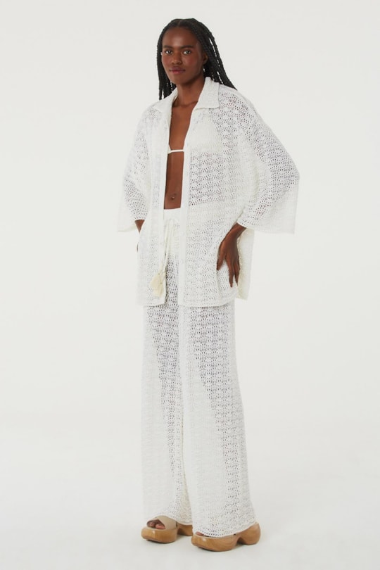 Imagem do produto Calca Tricot Ponteira Tassel Liso