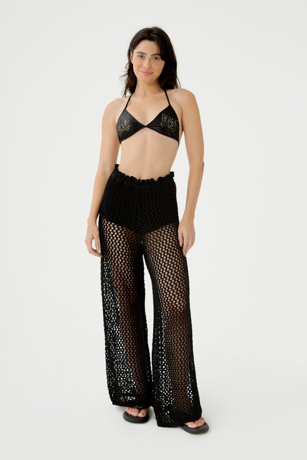 Calca Tricot Ponto Rede Colorver23