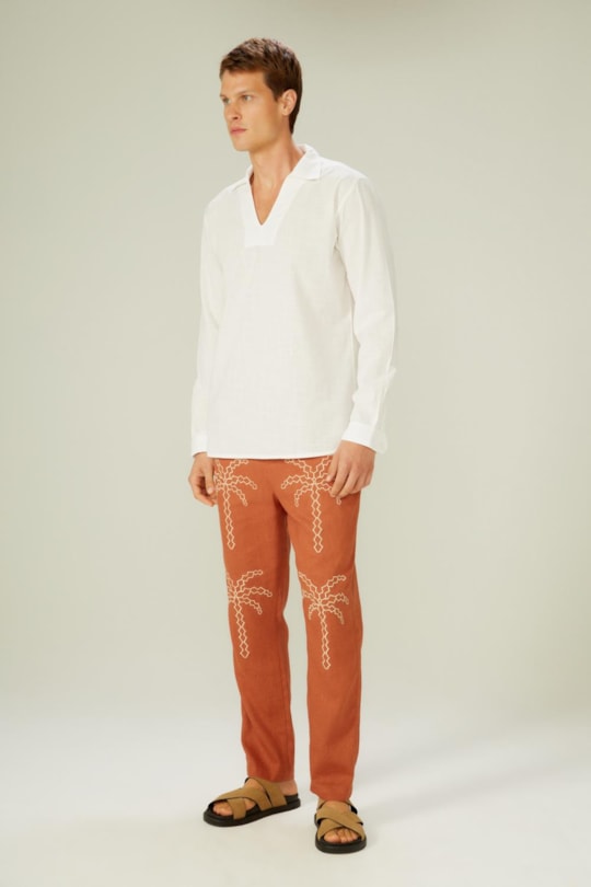 Imagem do produto Calca Zez Bordado Coqueiro