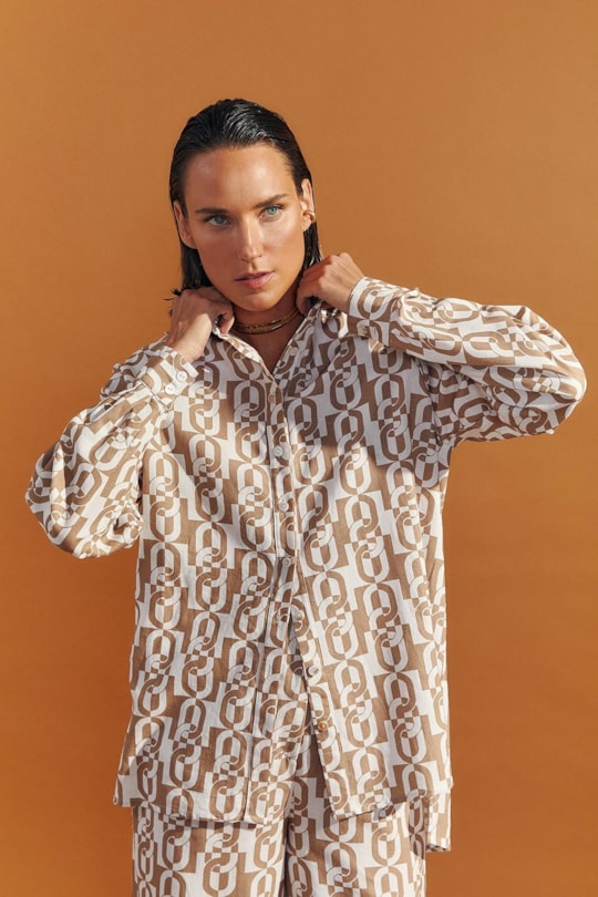 Imagem do produto Camisa Ampla Alicia Estampa Chain