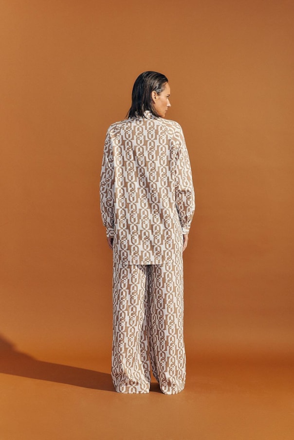 Camisa Ampla Alicia Estampa Chain