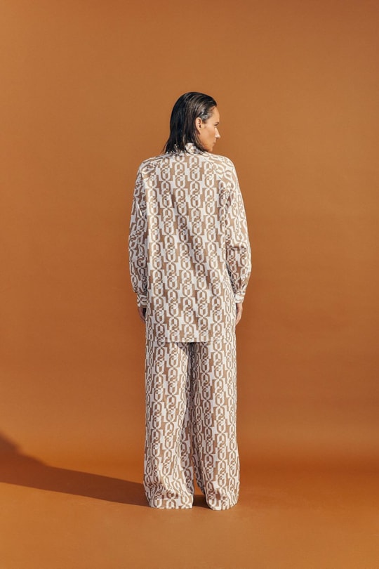 Camisa Ampla Alicia Estampa Chain