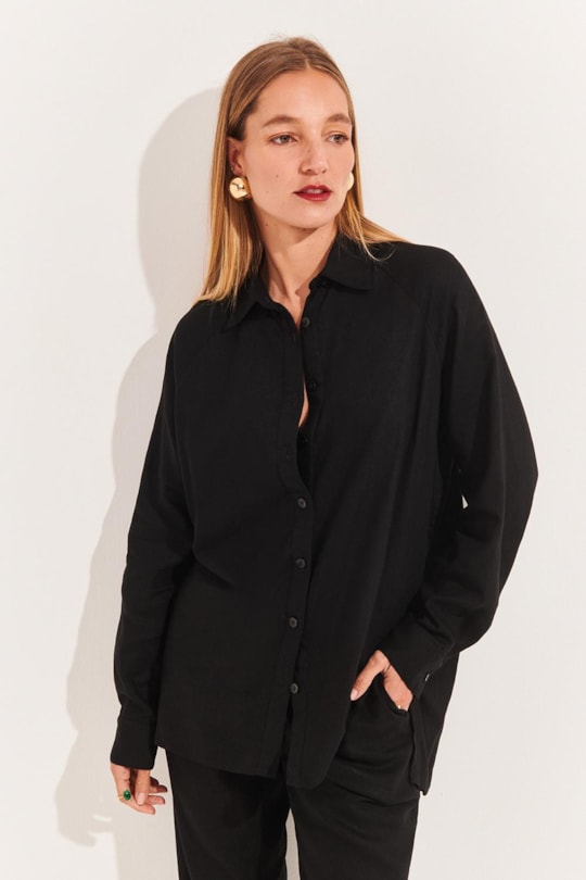 Camisa Ampla Alicia Linho