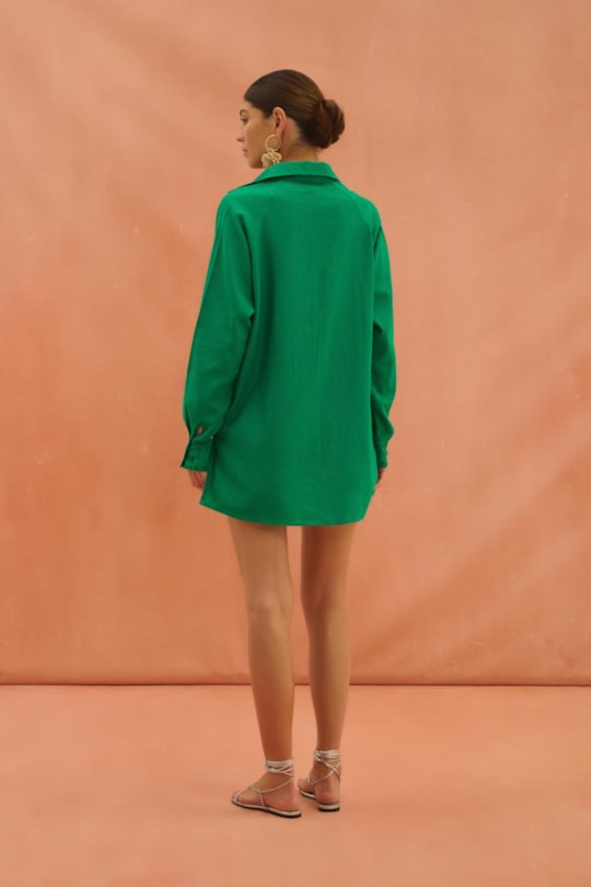 Imagem do produto Camisa Ampla Alicia Linho Bordada