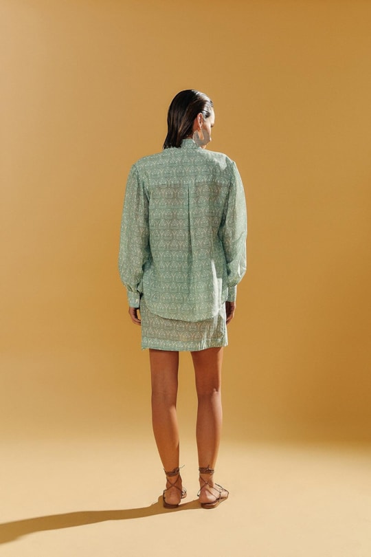 Camisa Ampla Estampa y