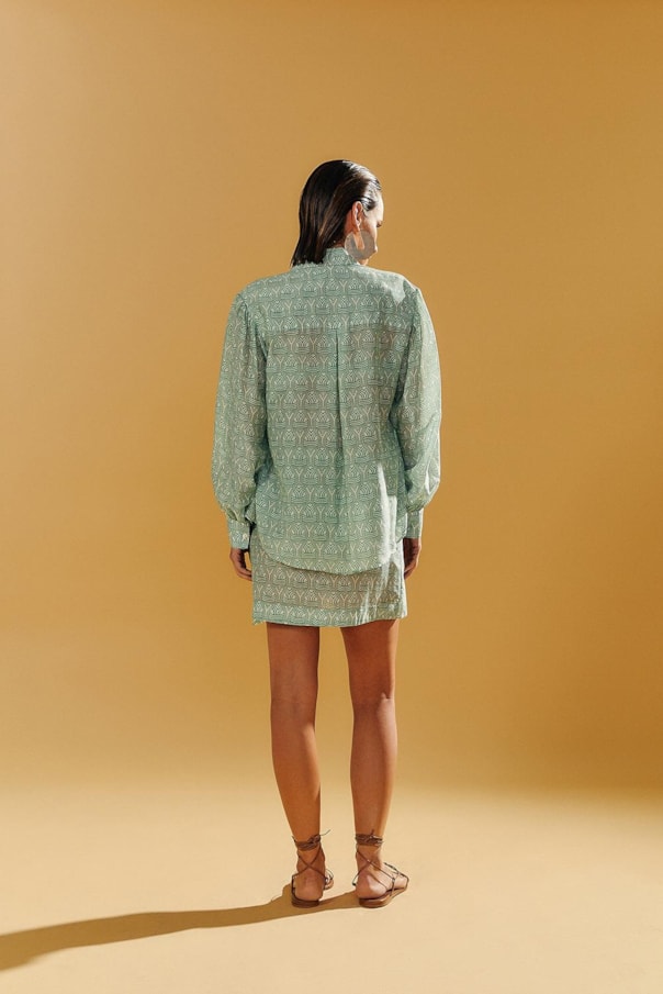 Camisa Ampla Estampa y