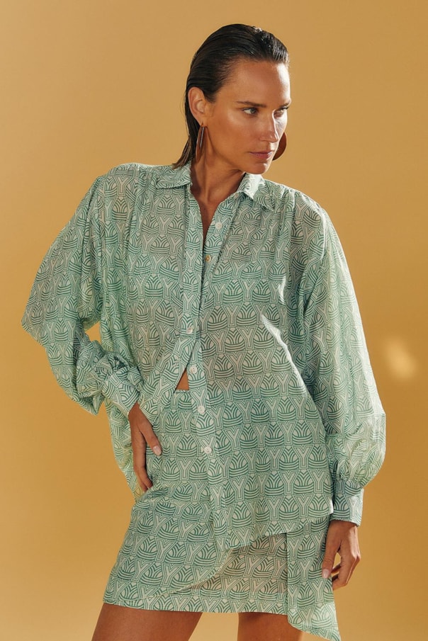 Camisa Ampla Estampa y