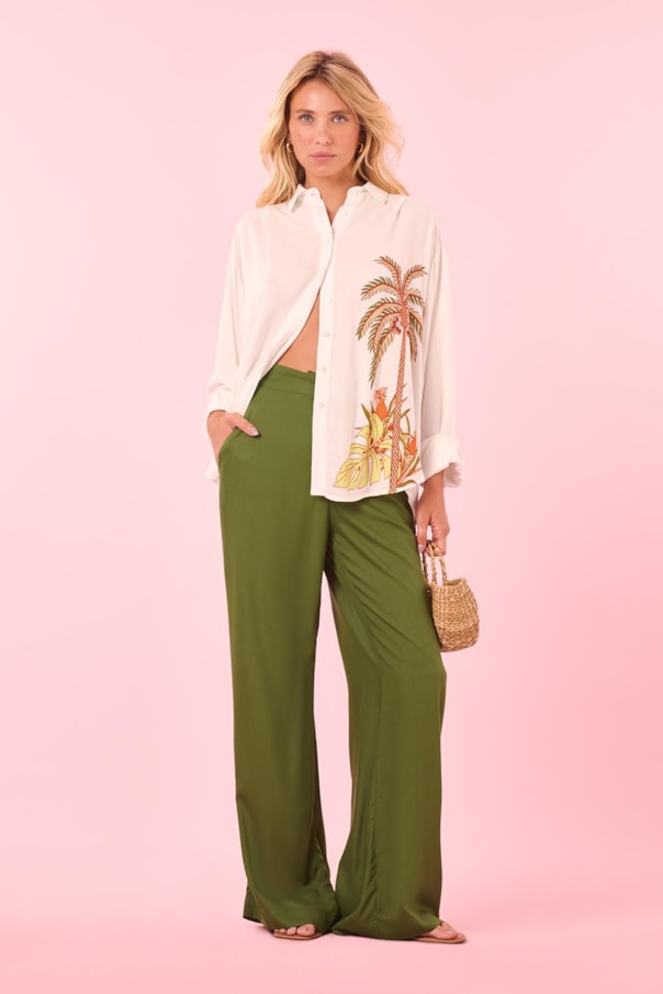 Camisa Ampla Manga Longa Loc Aloha