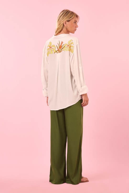 Camisa Ampla Manga Longa Loc Aloha