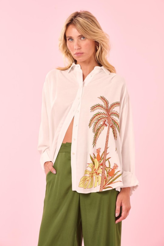 Imagem do produto Camisa Ampla Manga Longa Loc Aloha