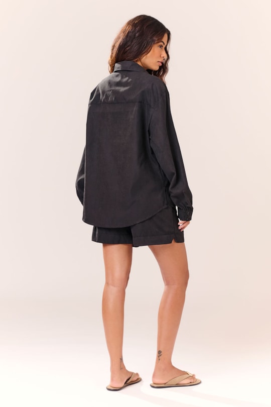 Camisa Ampla Paper Liso