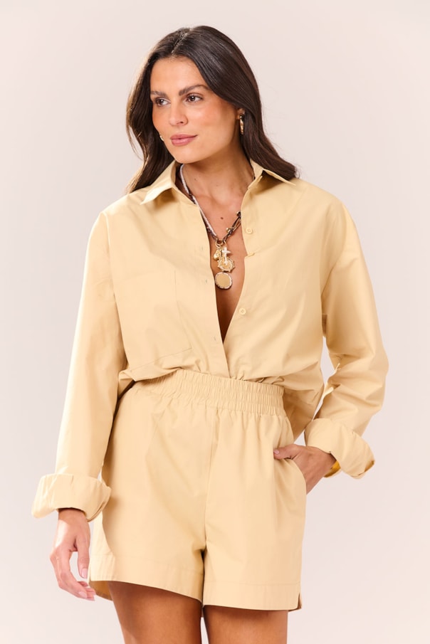 Camisa Ampla Paper Liso