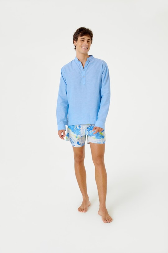 Imagem do produto Camisa Bata Fenda Masculina