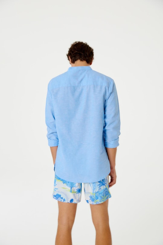 Imagem do produto Camisa Bata Fenda Masculina