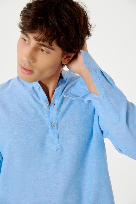 Imagem do produto Camisa Bata Fenda Masculina