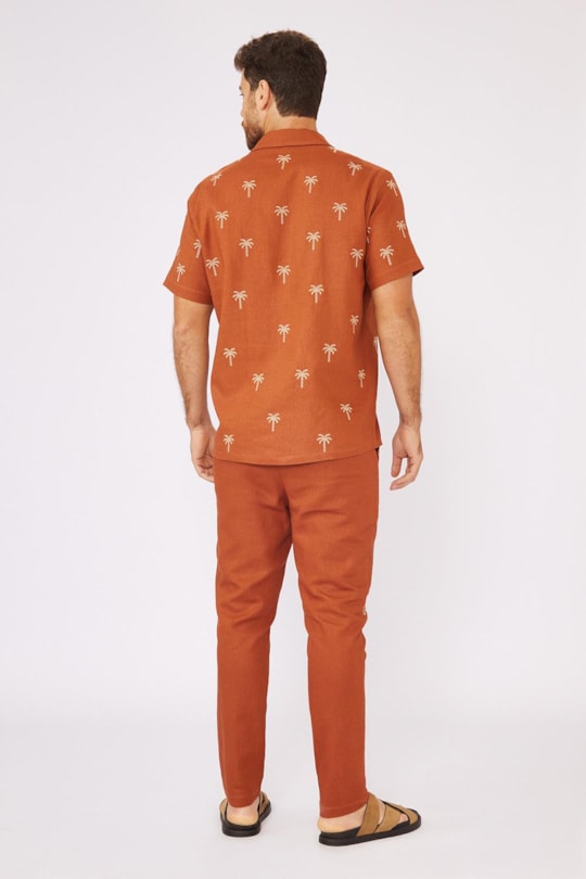 Camisa Bordado Coqueiro Zez