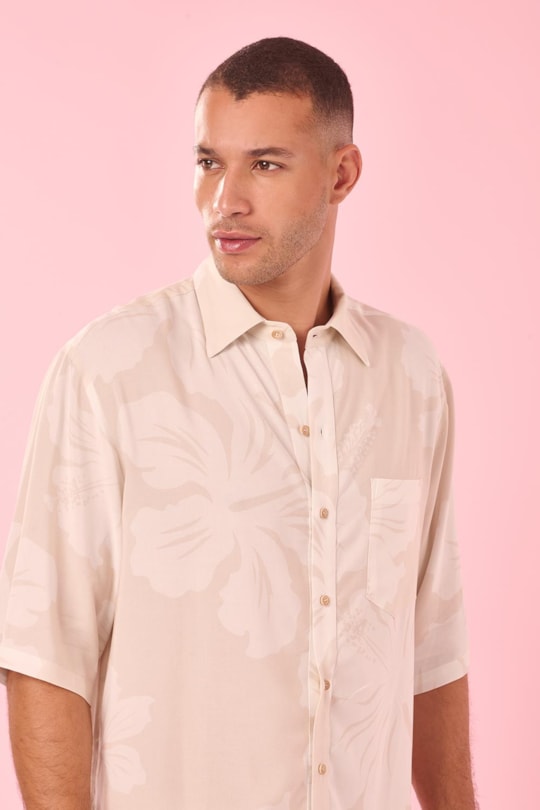 Imagem do produto Camisa Box Maxi Hibisco