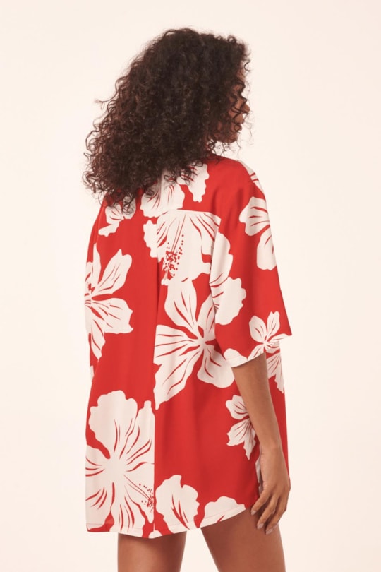 Imagem do produto Camisa Box Maxi Hibisco
