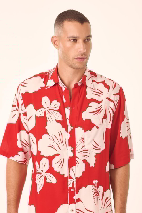 Imagem do produto Camisa Box Maxi Hibisco