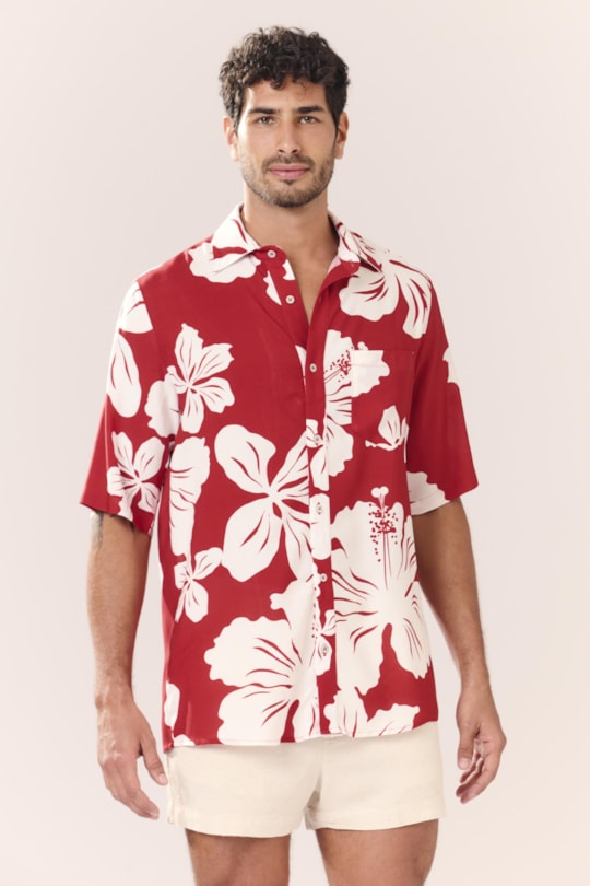 Imagem do produto Camisa Box Maxi Hibisco