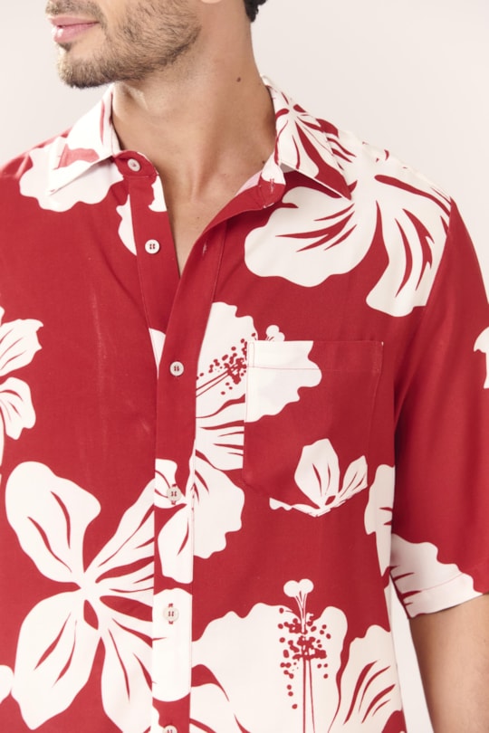 Imagem do produto Camisa Box Maxi Hibisco
