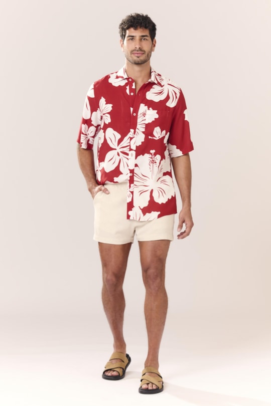 Imagem do produto Camisa Box Maxi Hibisco