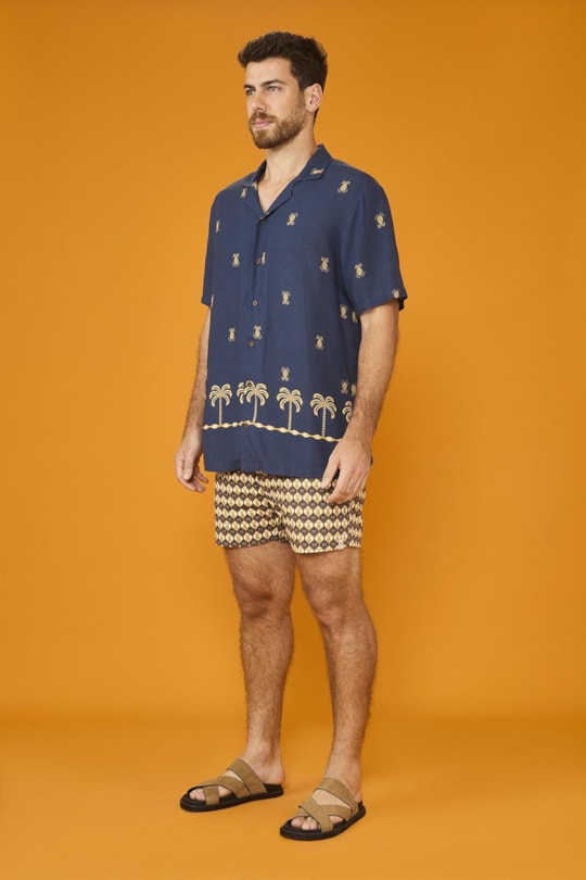 Camisa Erick Ceu De Kite Azul