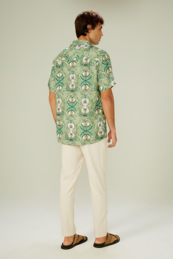 Camisa Florida Azulejaria