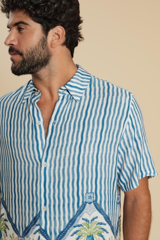 Imagem do produto Camisa Florida Azulejo Tropical