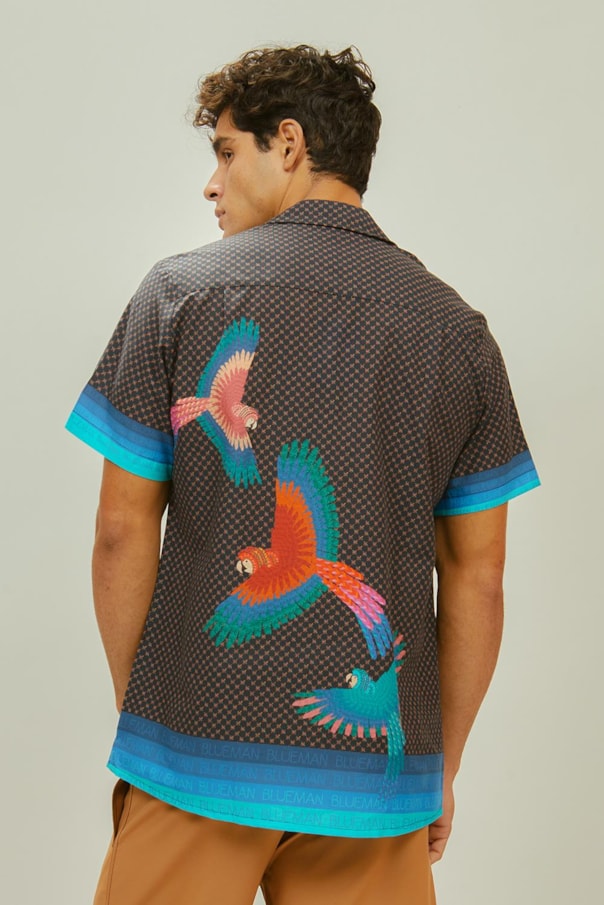 Camisa Florida Baile Das Araras Loc.