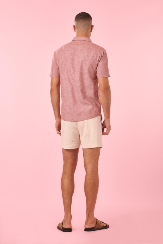 Imagem do produto Camisa Manga C.Com Pe De Gola Linho Liso