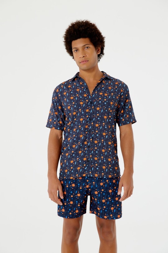 Imagem do produto Camisa Manga Curta Corrido Brilhante