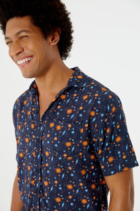 Imagem do produto Camisa Manga Curta Corrido Brilhante