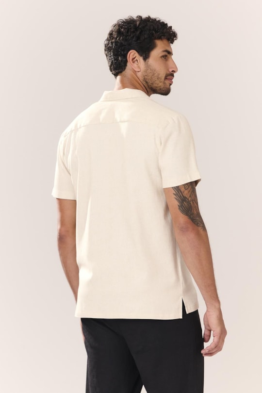 Imagem do produto Camisa Manga Curta Linho Liso